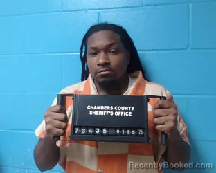 Booking photo from Chambers County, Texas