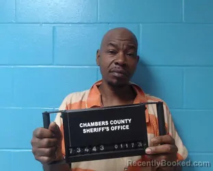 Booking photo from Chambers County, Texas