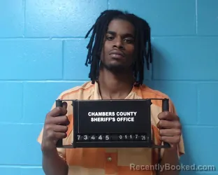 Booking photo from Chambers County, Texas