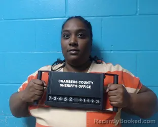 Booking photo from Chambers County, Texas