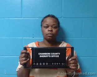 Booking photo from Chambers County, Texas