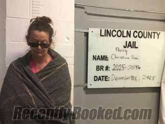 Booking photo from Lincoln County, Oklahoma
