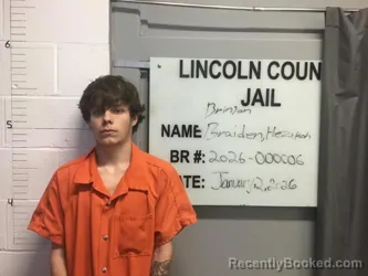 Booking photo from Lincoln County, Oklahoma