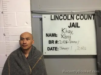 Booking photo from Lincoln County, Oklahoma