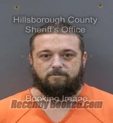 Booking photo from Hillsborough County, Florida