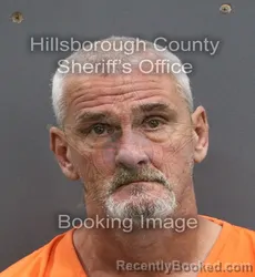 Booking photo from Hillsborough County, Florida
