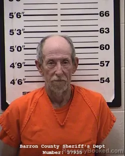 Booking photo from Barron County, Wisconsin