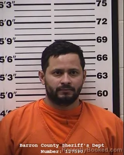 Booking photo from Barron County, Wisconsin