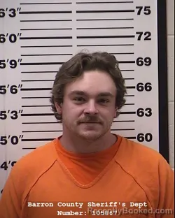 Booking photo from Barron County, Wisconsin