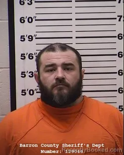 Booking photo from Barron County, Wisconsin