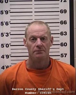 Booking photo from Barron County, Wisconsin