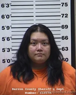 Booking photo from Barron County, Wisconsin