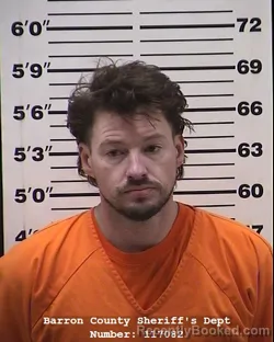 Booking photo from Barron County, Wisconsin