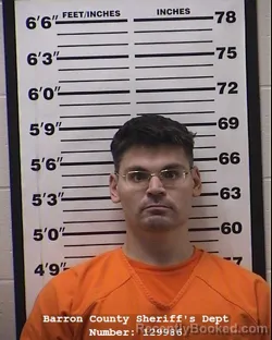 Booking photo from Barron County, Wisconsin