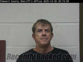 Booking photo from Stewart County, Tennessee