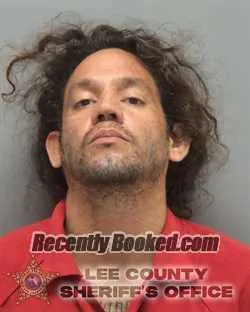 Booking photo from Lee County, Florida