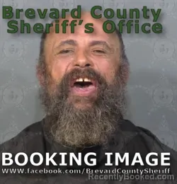 Booking photo from Brevard County, Florida