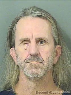 Booking photo from Palm Beach County, Florida