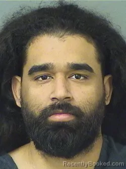 Booking photo from Palm Beach County, Florida