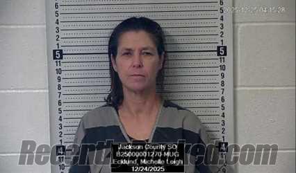 Booking photo from Jackson County, Kansas