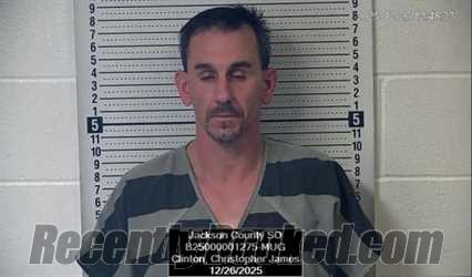 Booking photo from Jackson County, Kansas