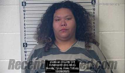 Booking photo from Jackson County, Kansas