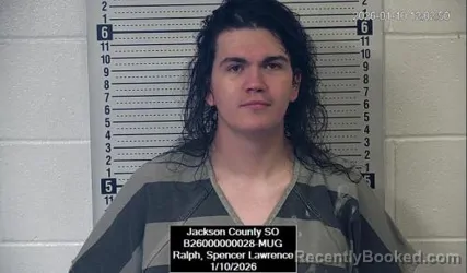 Booking photo from Jackson County, Kansas