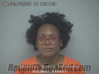Booking photo from Beaufort County, South Carolina