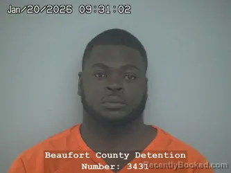 Booking photo from Beaufort County, South Carolina