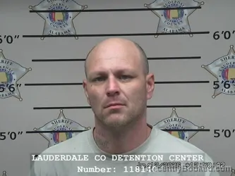 Booking photo from Lauderdale County, Alabama