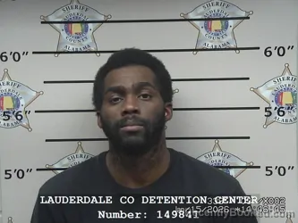 Booking photo from Lauderdale County, Alabama