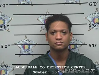 Booking photo from Lauderdale County, Alabama