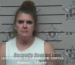 Booking photo from Lauderdale County, Alabama