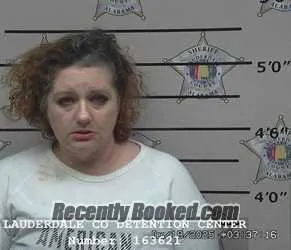 Booking photo from Lauderdale County, Alabama