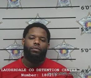 Booking photo from Lauderdale County, Alabama