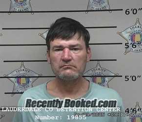 Booking photo from Lauderdale County, Alabama