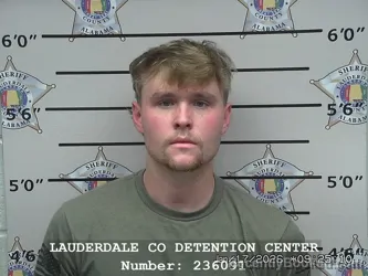 Booking photo from Lauderdale County, Alabama