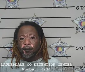 Booking photo from Lauderdale County, Alabama