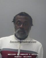 Booking photo from Madison County, Alabama