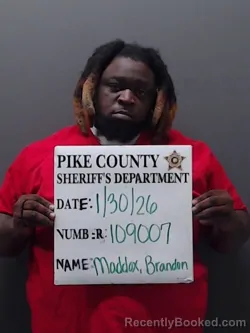 Mugshot of BRANDON MADDOX