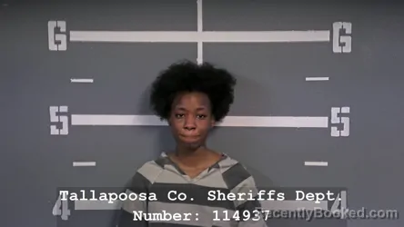 Booking photo from Tallapoosa County, Alabama