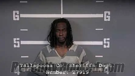 Booking photo from Tallapoosa County, Alabama