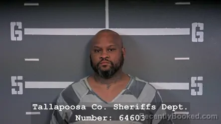 Booking photo from Tallapoosa County, Alabama