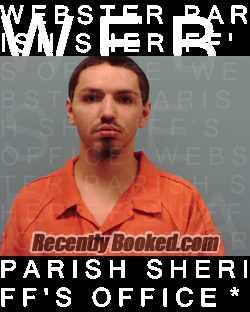 Booking photo from Webster Parrish, Louisiana