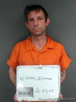 Mugshot of Nicholas Anthony Williams