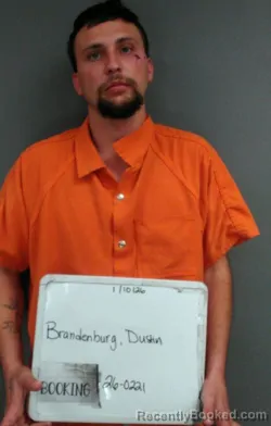 Mugshot of DUSTIN LEE BRANDENBURG