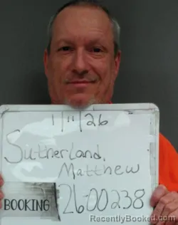 Mugshot of Matthew Edward Sutherland