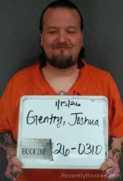 Mugshot of Joshua James Gentry